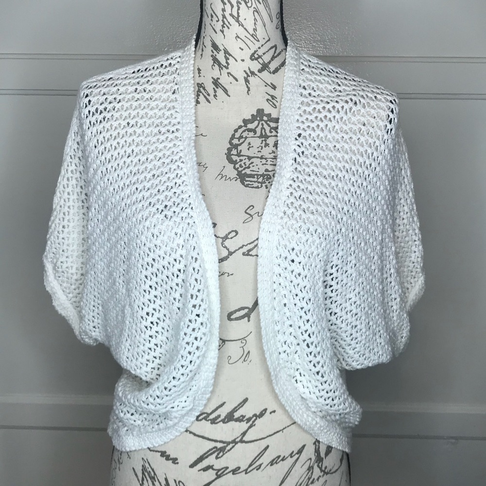 Ann Taylor LOFT Womens Ivory Knit Cardigan Size XS